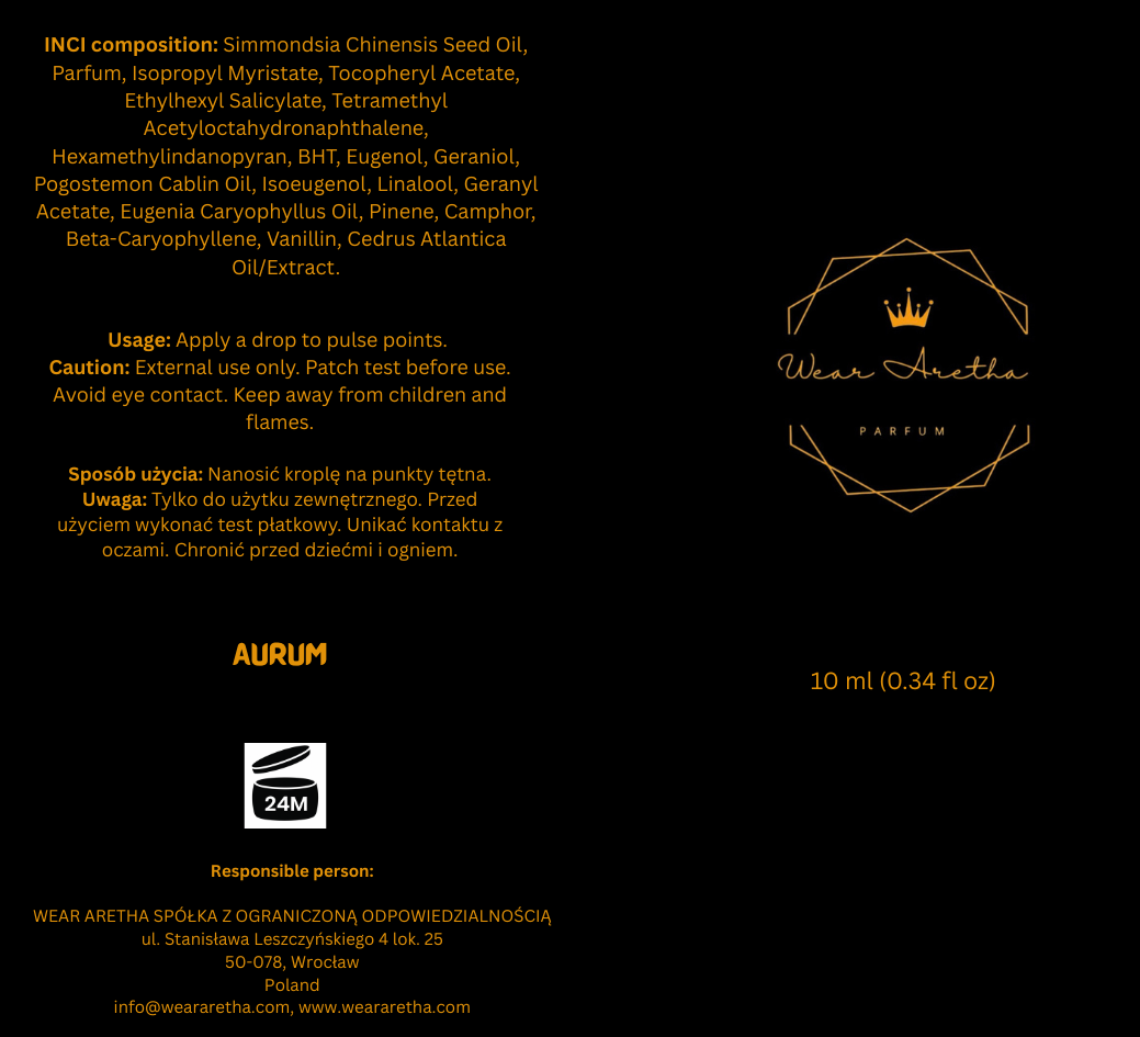Aurum Concentrated Perfume Oil